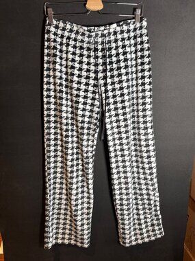 Daniel Buchler Women PJ Pants Stripe Checkered Soft Fleece Pajama Pants Size M